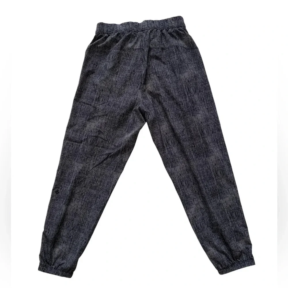 Lululemon Rollin' With My Omies Burlap Texture Dune Black yoga jogger pants 4 - Picture 11 of 15